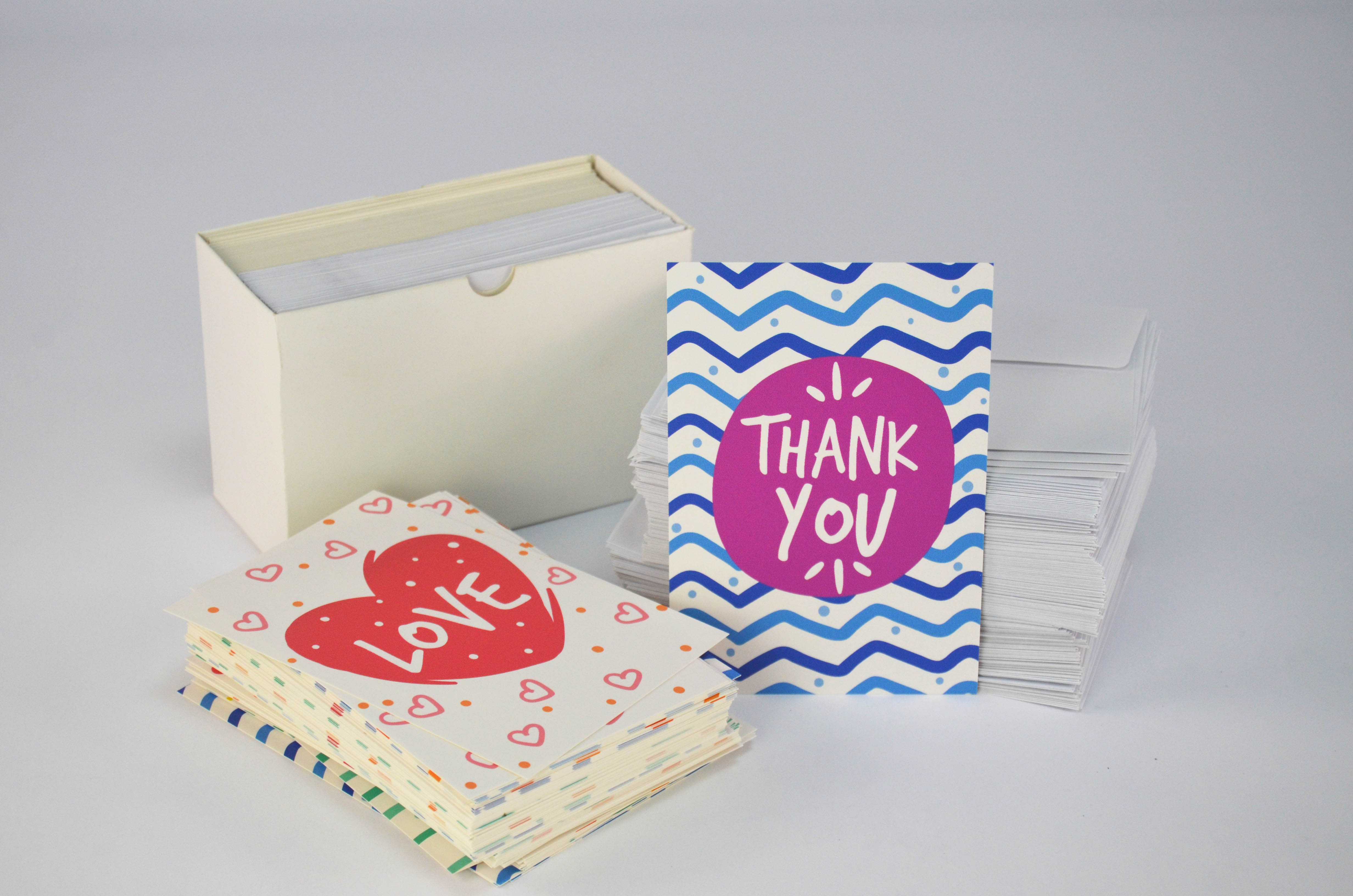 Festival Small Thank You Message Card CMYK Color Snow Christmas Greeting Postcard