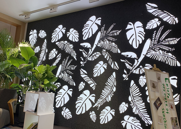 Quality Polyester 1200x2400mm Soundproof Office Partition Wall Anti Fouling for sale
