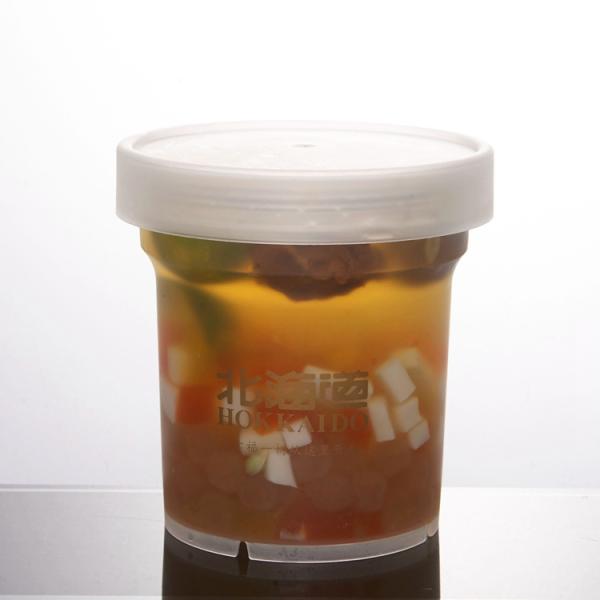 Round Single Wall 180ml Ice Cream Balm Container With Lid