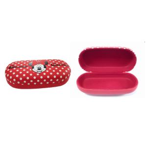 Quality Hard PU Personalised Sunglasses Case With Red Mickey Mouse Pattern for sale