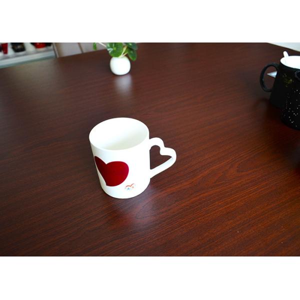 Heart Shape Souvenir Custom Unique Coffee Mugs With 300ml Capacity