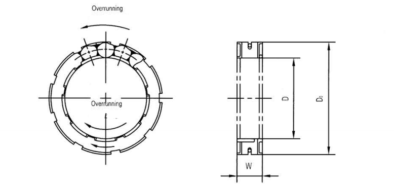 FWD331808BRB BRS BRB Motorcycle Freewheel Bearing One Way Clutch FWD331808BRS
