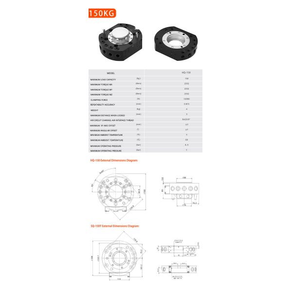 25kg Payload 2300N Robotic Tool Changing System Flexible Manufacturing Robotic Tool