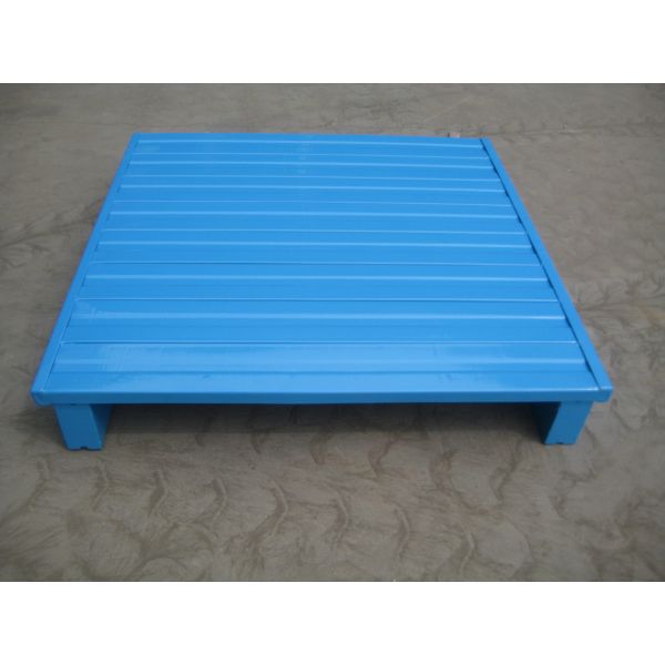 Custom Heavy-Duty Steel Pallets with High-Performance Galvanized Surface, Stackable for Warehouse Storage of Goods and Storage Equipment
