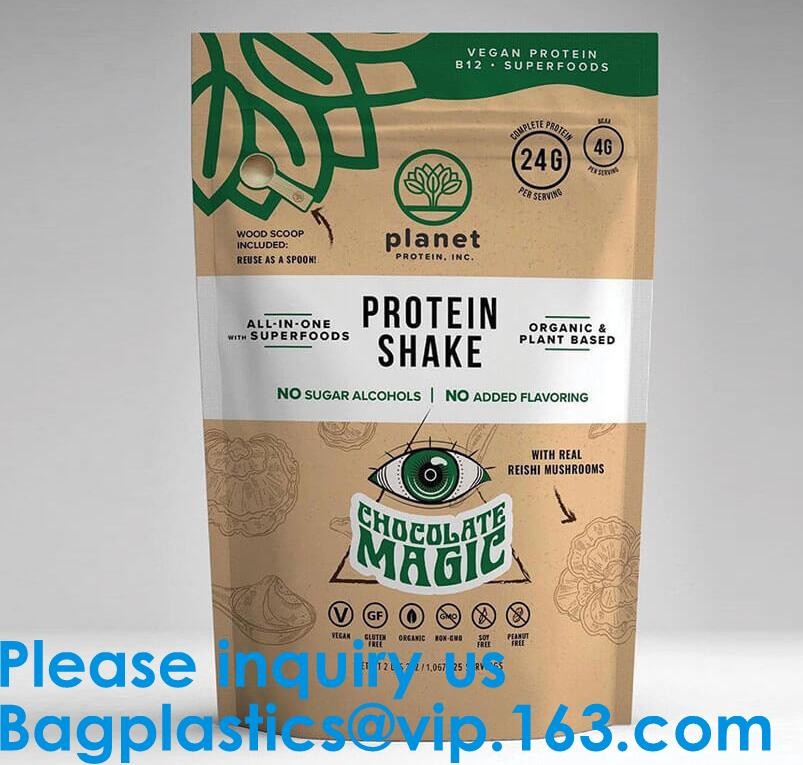 Glossy Laminate Zipper Bag Aluminum Foil Flat Pouch Bag Matte Finish Aluminum Foil Compostable Doypack