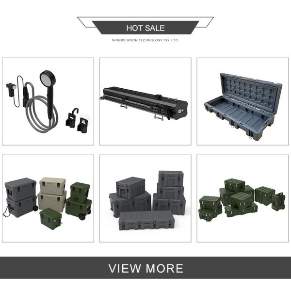 116L Low Profile Hard Plastic Rotomolding Tool Box Storage Case with Roof Luggage Rack Customizable ODM Cargo Housing
