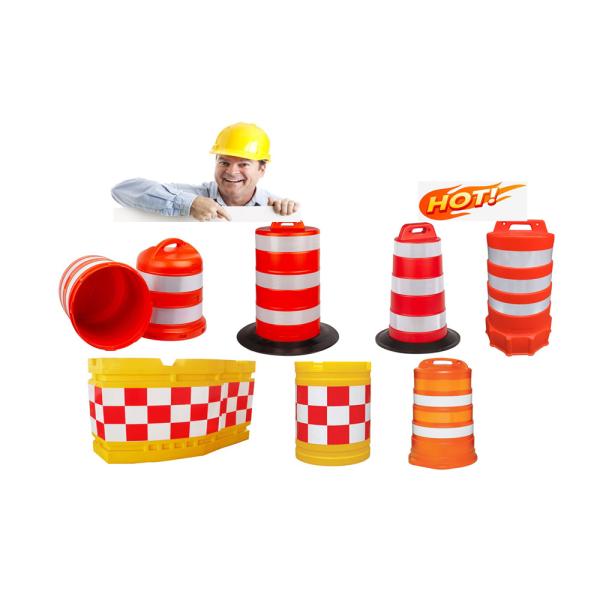 Reflective Traffic Drum Construction Safety Barrels