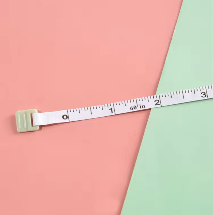 1.5m Portable Keychain Mini Tape Measure For Health And Fitness 60 Inch Square Plastic Measuring Tape With Your Logo