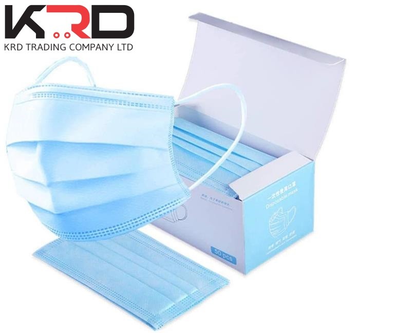 Wholesale Custom Earloop Disposable Non Woven 3 Ply Surgical Medical Face Mask