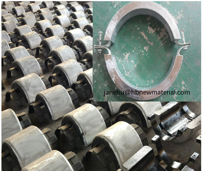 Quality Aluminium Bracelet Anode Half Shell For Submerged Pipelines for sale