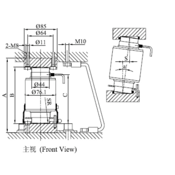 Column Type load cell compression force sensor