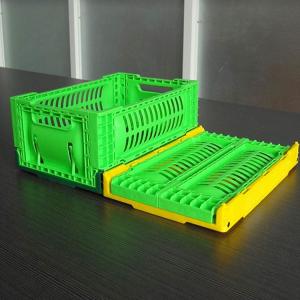 Quality Rectangular Stackable Plastic Folding Crate Mini 30x20x12cm for sale