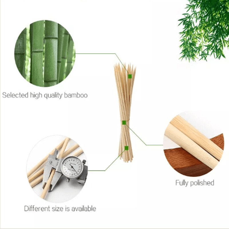 24cm Carbonized Bamboo Chopsticks 5.0mm Tensoge Type