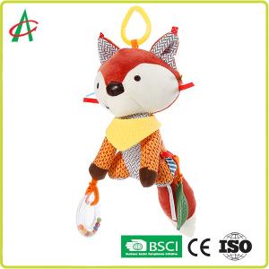 Buy cheap 25cm Baby Plush Rattle Cute Fox Music Playing EN71 Standard from wholesalers