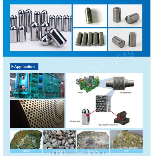 High-Performance YG11C YG15 YG15C Tungsten Carbide Edge Block for HPGR Iron Ore Processing