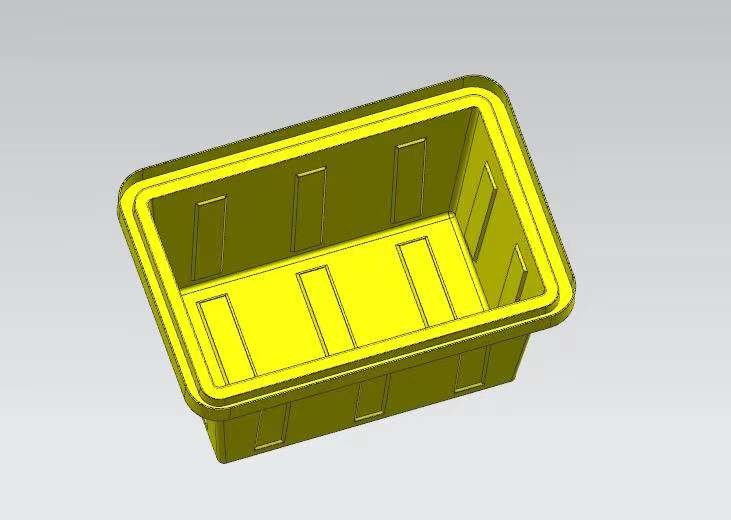 Ninety liters of square box mold for making plastic products