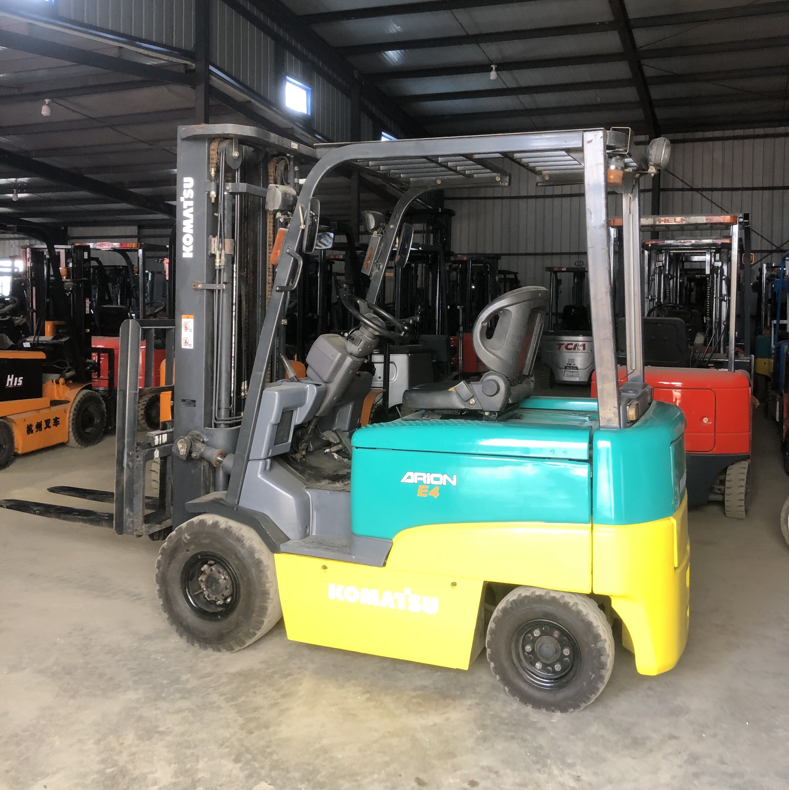NICHIYU 1.5T Diesel Forklift in operation