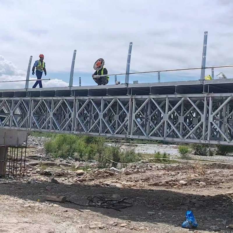 Quality Compact Panel Permanent Assembly Prefabricated Steel Truss Bridge Modular Design for sale