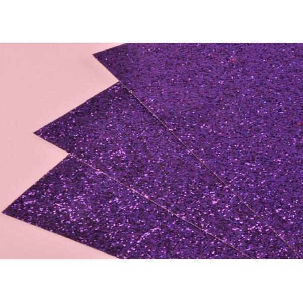 Environmental Friendly Glitter Cardstock Paper Chunky Glitter Leather For Wall