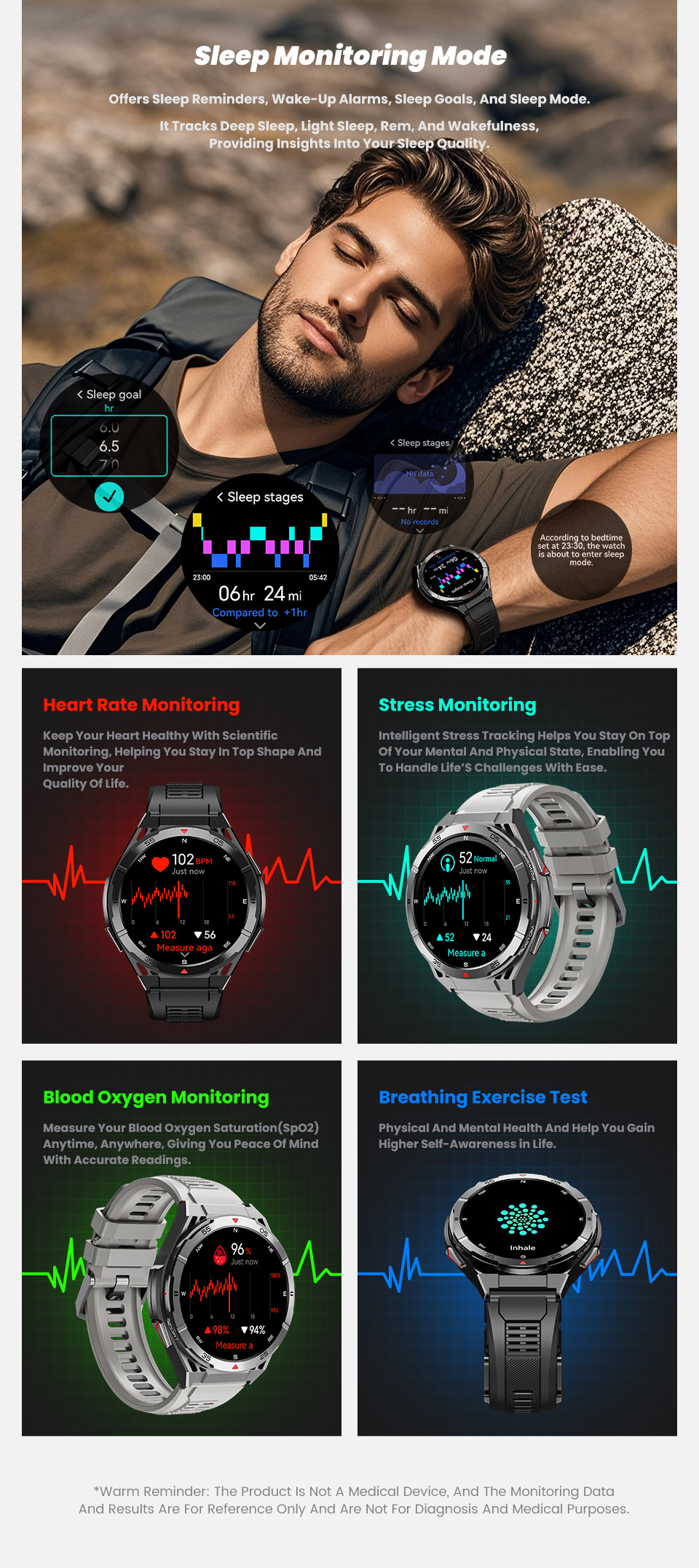 X2 GPS Smart Watch with 1.43" AMOLED Display and 490mAh Battery