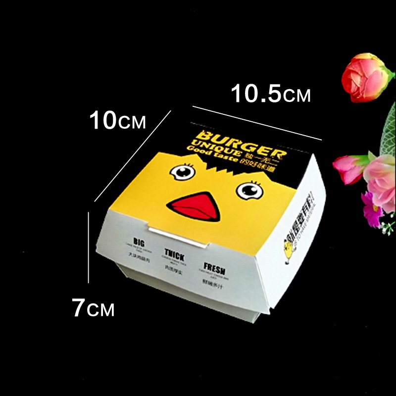 Eco Friendly Insulated Cardboard Hamburger Patty Box For Frozen Food