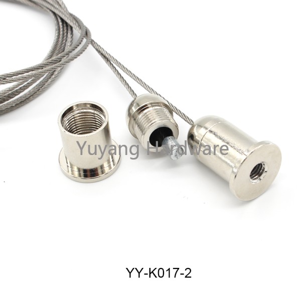 Stainless Steel Track Light Hanging System Suspension Mounting Snap Hook Cable Hanging Kit