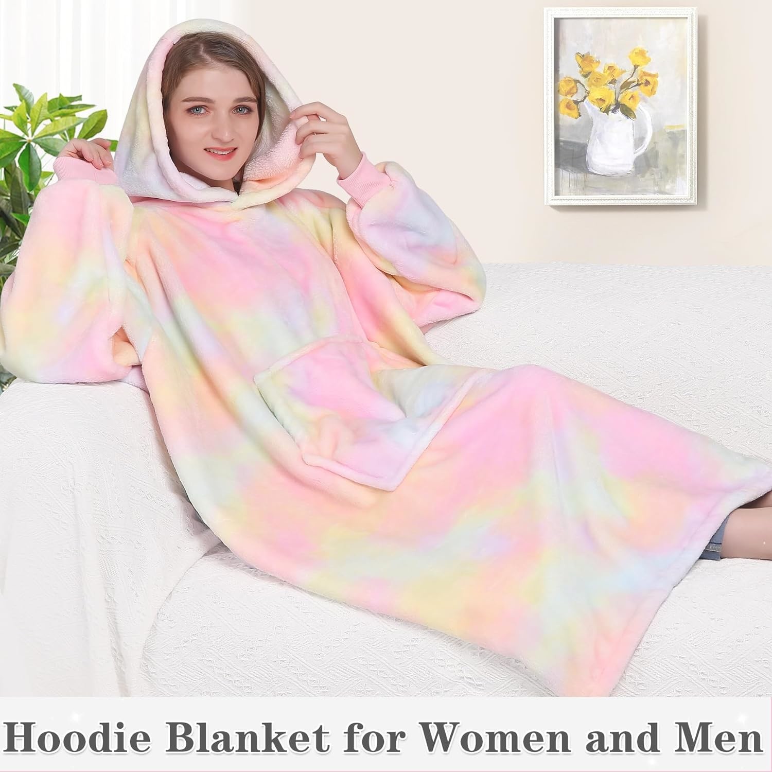 Machine Washable Oversized Hoodie Sleepwear Comfortable Cozy Gifts