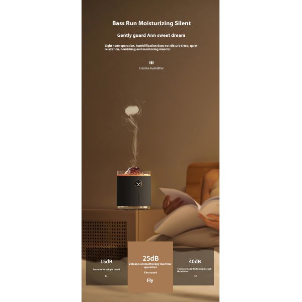 Color Changing Light Smart Ultrasonic Humidifier USB Powered Essential Oil Diffuser