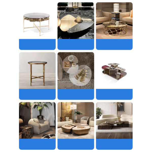 Modern Natural Marble Top Square Bed Side Table Solid Wood Cabinet Luxury Marble Side Cabinet Nightstand