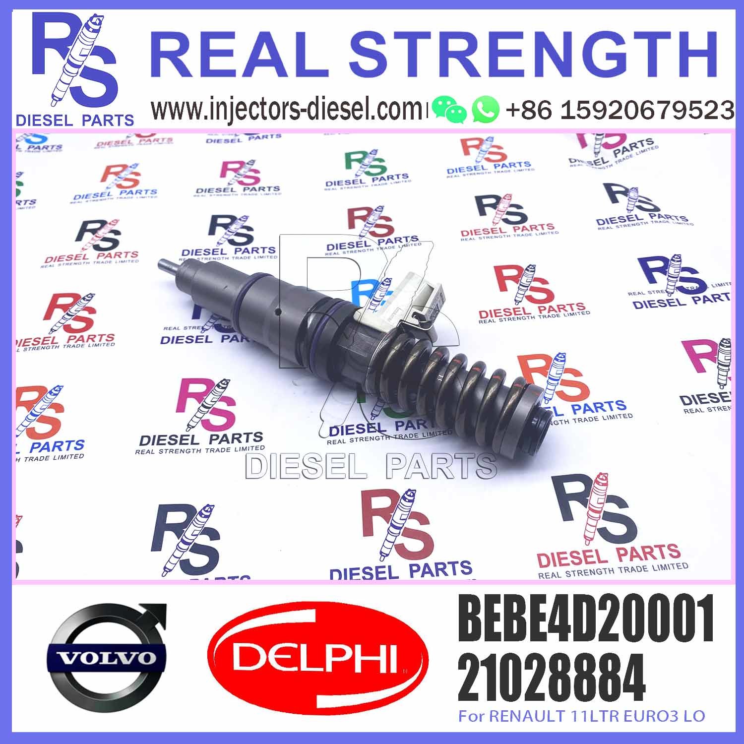 High Quality Diesel Fuel Injector 21028884 7421028884 7485003043 85003043 BEBE4D20001 For RENAULT 11LTR EURO3 LO