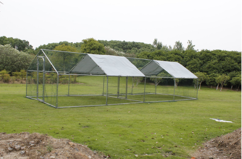 8Lx3Wx2H m Chicken Run Coop/ Animal Run/Chicken House/Pet House/Outdoor Exercise Cage Coop for Hen Poultry Dog Rabbit