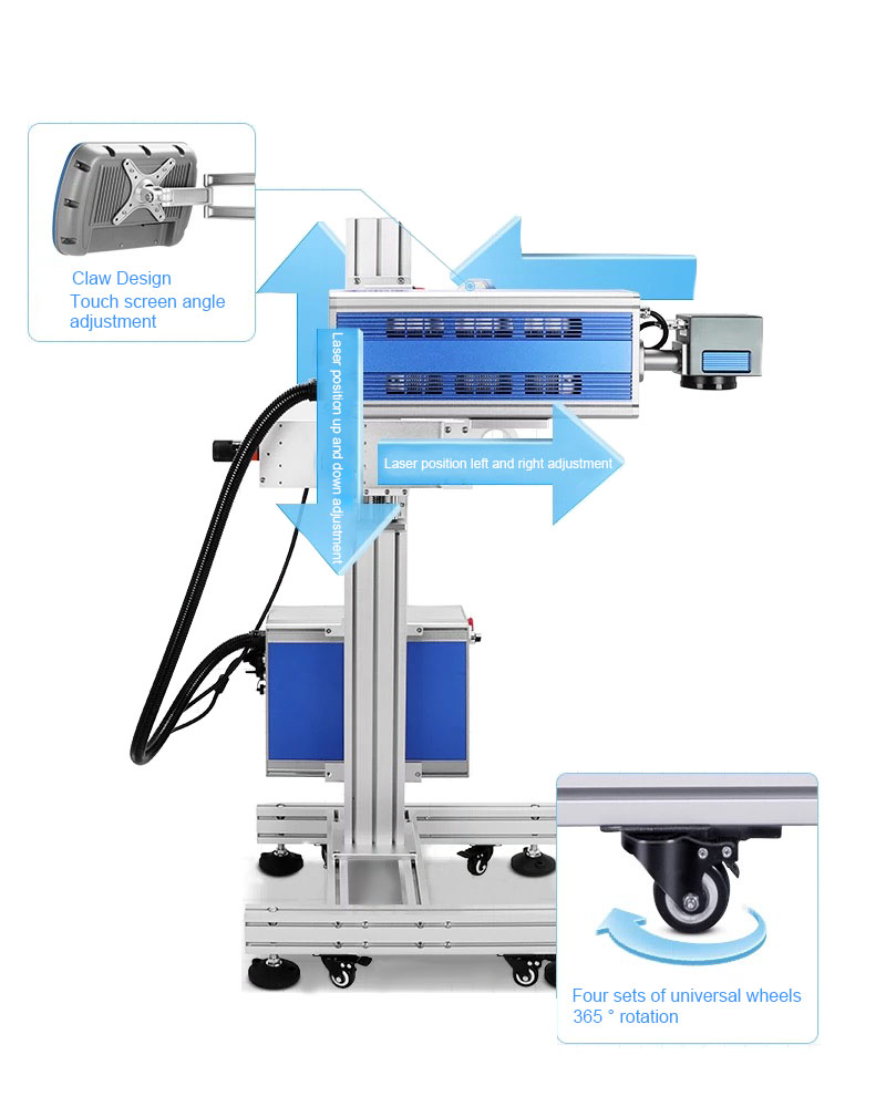 RAYCUS Laser Inkjet Printer for Automated Loading PVC Hose Paper Box on Cosmetics Date Online Assembly Line