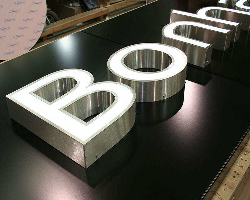 Custom Outdoor Waterproof Advertising Led Letters Signs 3D Lighting Acrylic Letters Signage