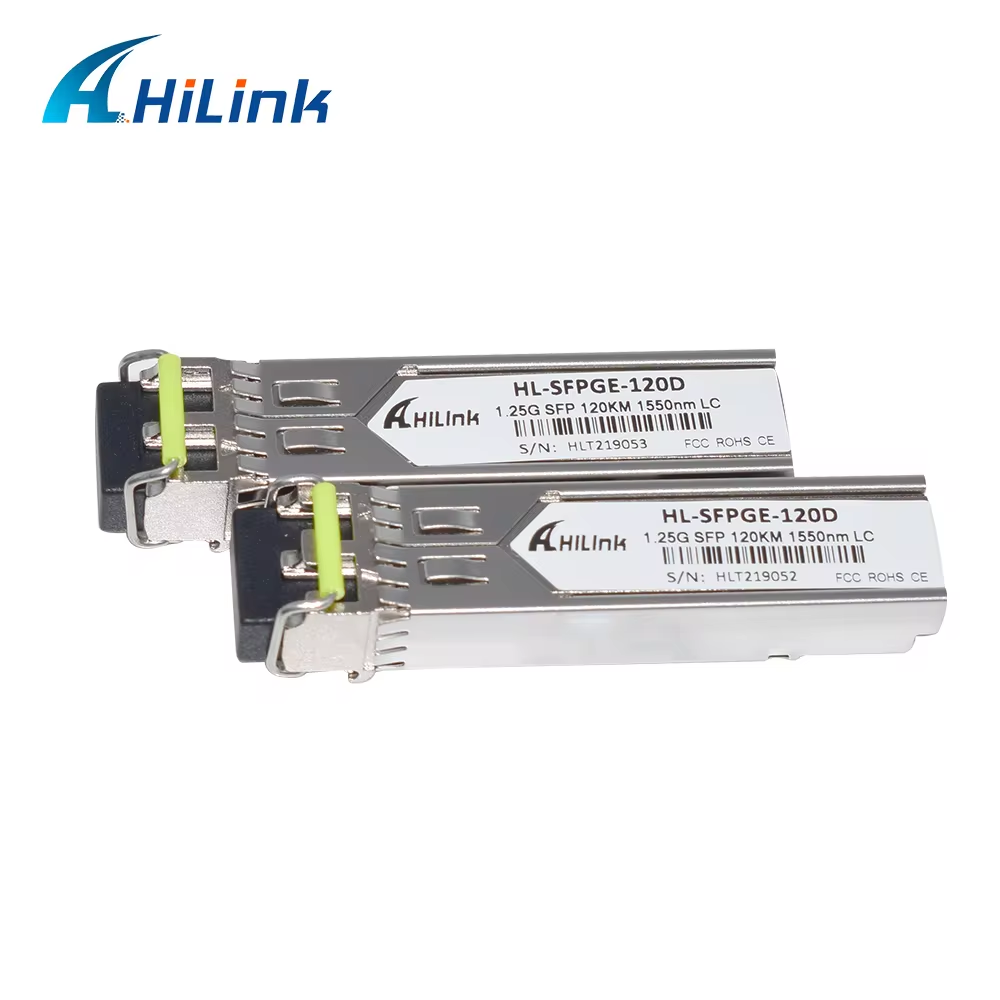1000BASE 1.25G 1550nm 120KM LC Connector WDM SFP Transceiver Module