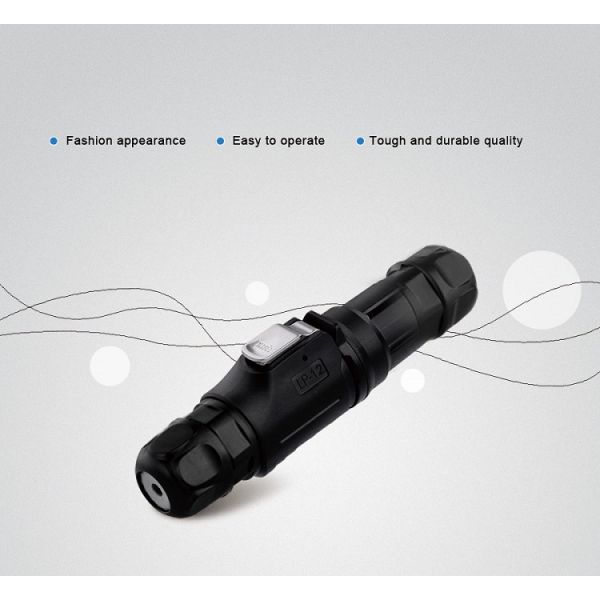 CNLINKO M12 Power Adapters Plug Socket 2 Pin Extension Wire Metal Circular DC Connector Waterproof IP68 for Led Lighting