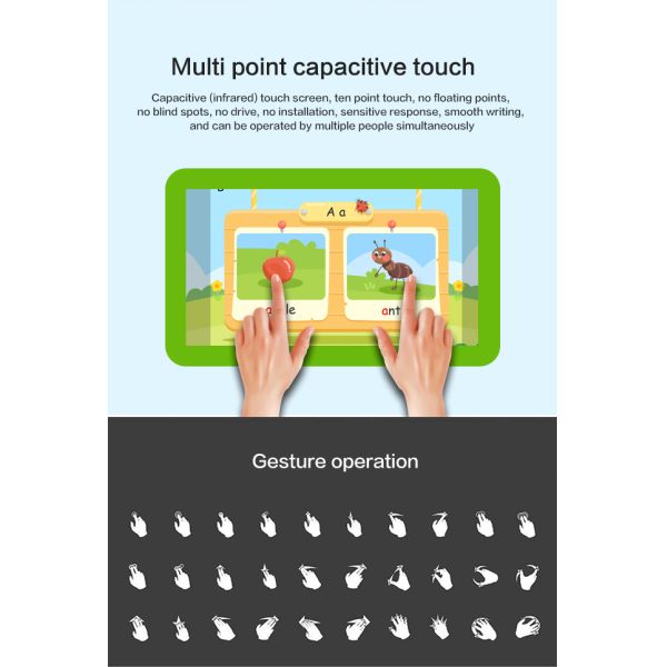 Stand 43 Inch LCD Interactive Smart Touch Screen Table With Embedded PC Win10 OS