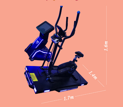 Acrylic Virtual Reality Machine Knight Black Bike Riding with 9d vr glasses
