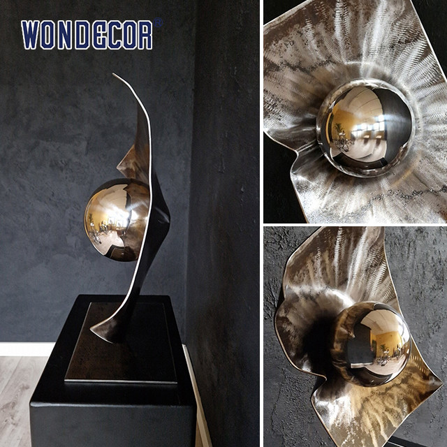 Interior Art Decoration Abstract Stainless Steel Ball Art Sculpture