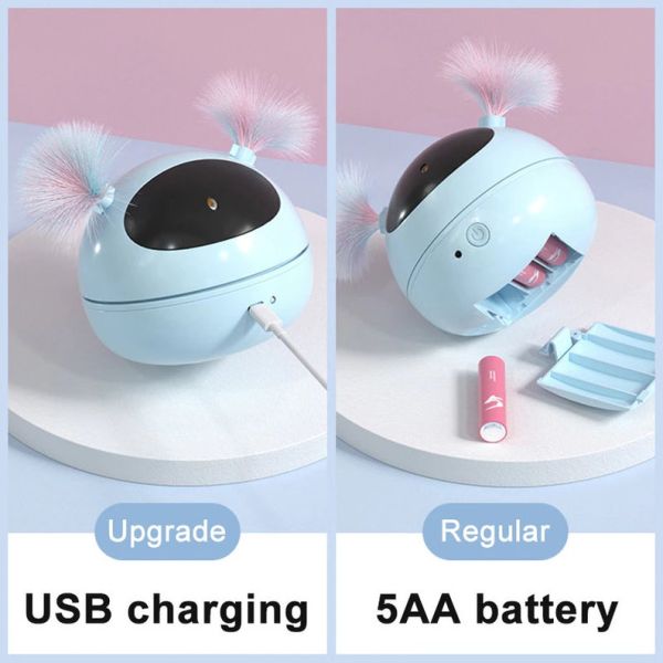 rechargeable ABS Interactive Automatic Cat Toy Cat Laser Toy 360 degree Interactive Cat Toy