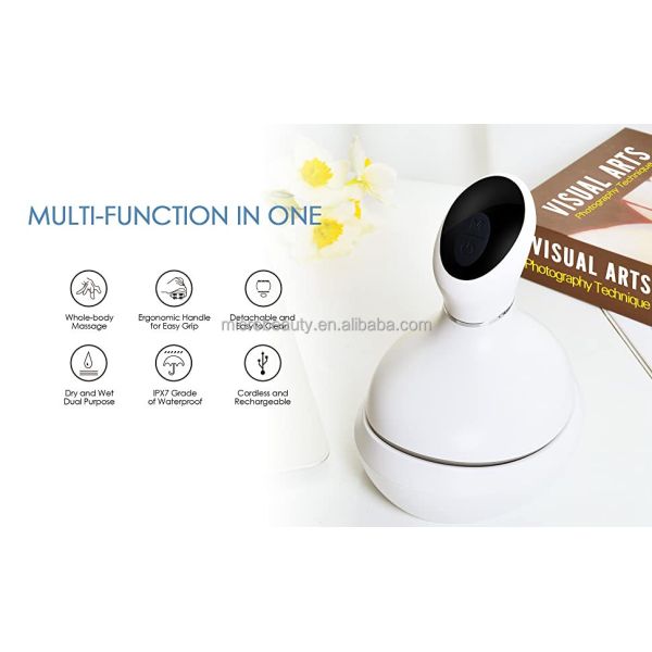 High Speed Vibration Head Scalp Massager Electric Silicone Hair Scalp Massager