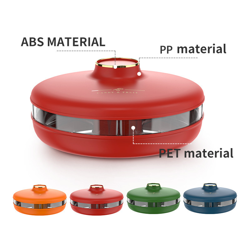 Double Layer Foldable 360 Degree Rotating Food Tray Spinning Storage Tray