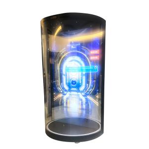 75 inch Holotube 3D Transparent LCD Display Circular Hologram Display