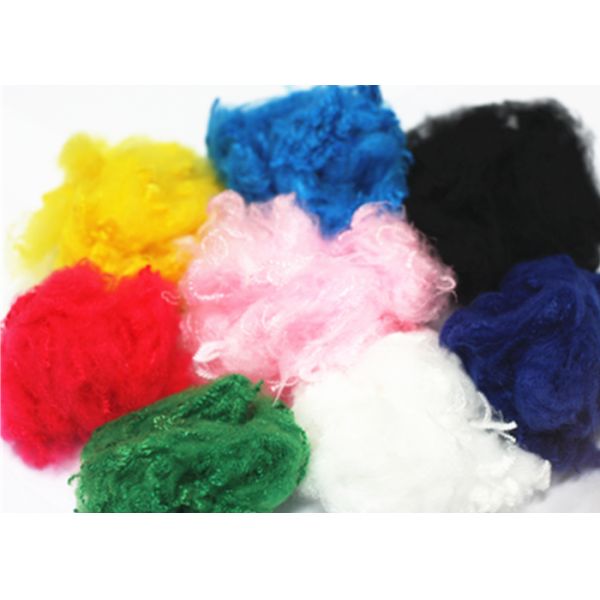 Dope Dyed Reliance Polyester Staple Fibre , 2.22D X 38MM Siliconized Polyester Fibre