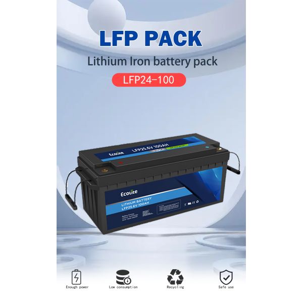 25.6V 100Ah LiFePO4 Battery Rechargeable Lithium Batteries BMS Built-In For RV Boats Outdoor Camping Custom