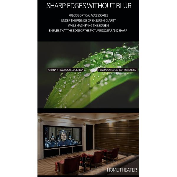 Mobile Theater 720P 40° FOV Head Mounted Display LCOS