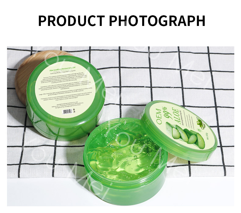 OEM SPF Sunscreen Cream Aloe Vera Kegunaan Soothing Gel For Acne Removing