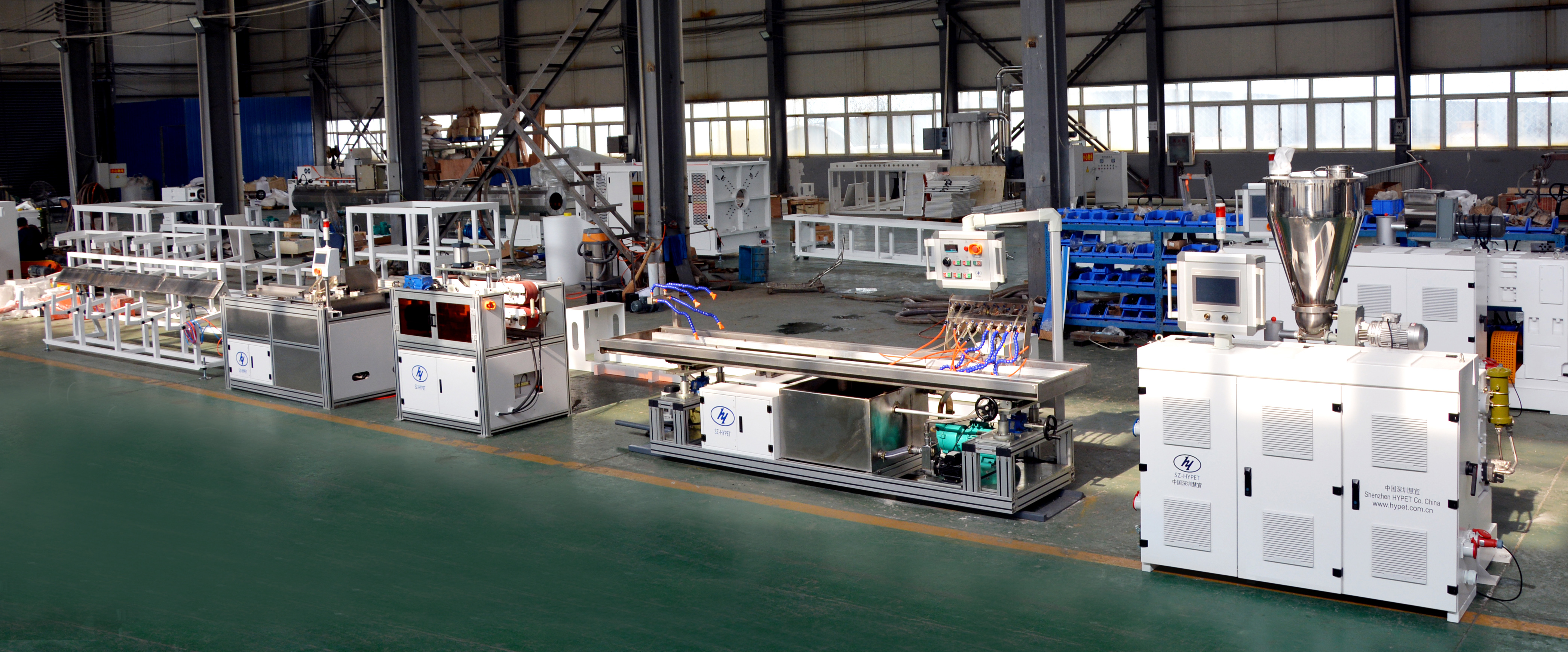Shenzhen HYPET PVC Corner Bead Trim Angle Profile Extrusion Machine PVC Corner Bead Plastic Products Making Machine Manufacturer