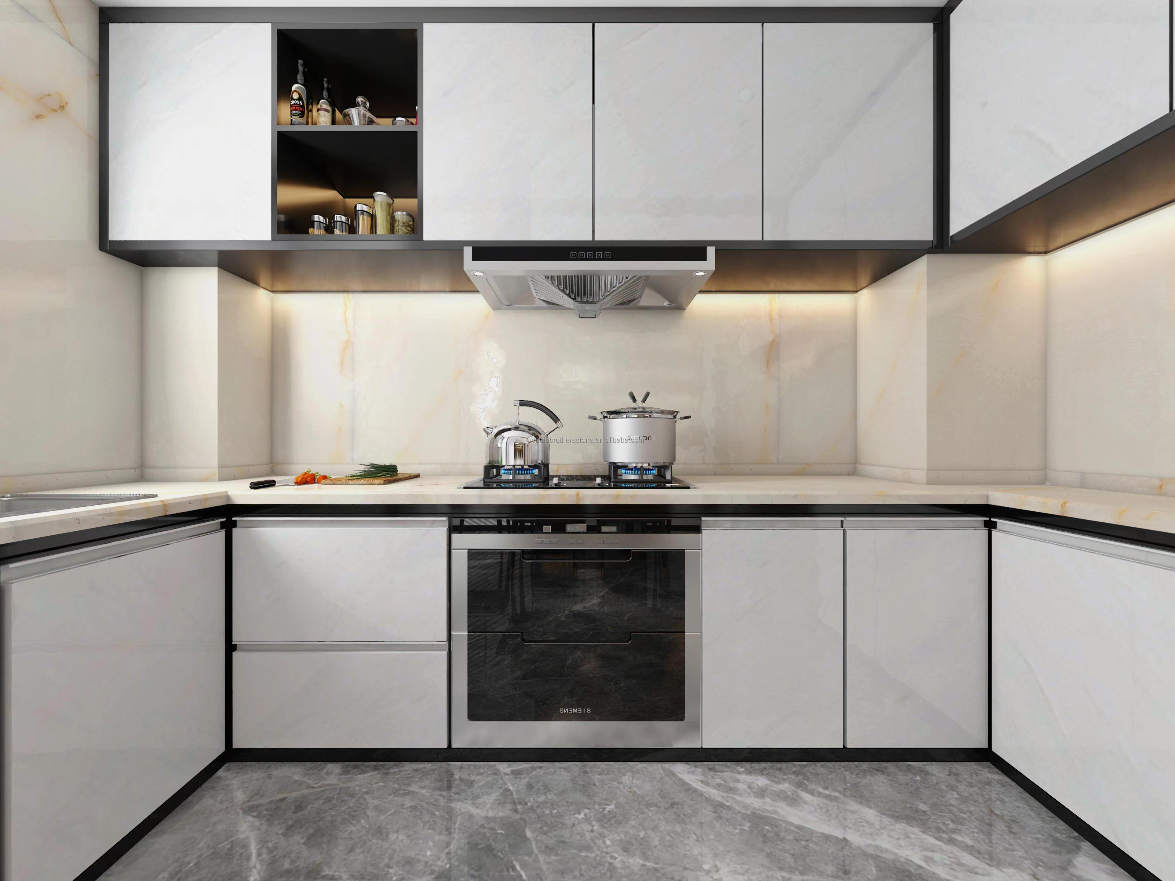 Modern Ice Jade Snow White Ice Onyx Stone Translucent Cristallo Quartzite Marble Slab