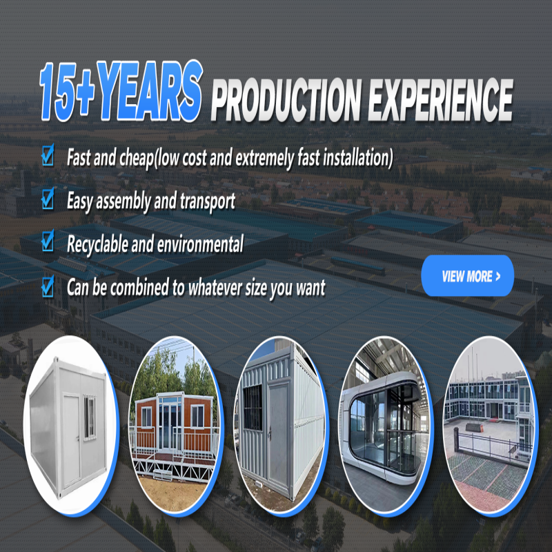 Customized Color Prefab Green Space Capsule House with Broken Bridge Aluminum Window