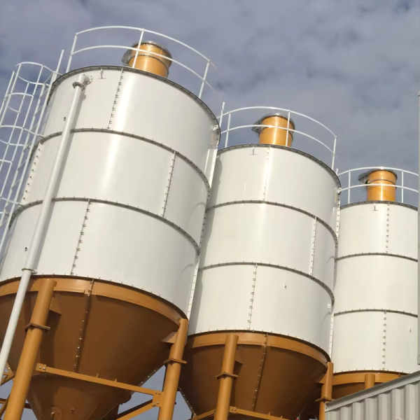New 50T-120T Cement Storage Tank Full Automatic Vertical Cement Silo